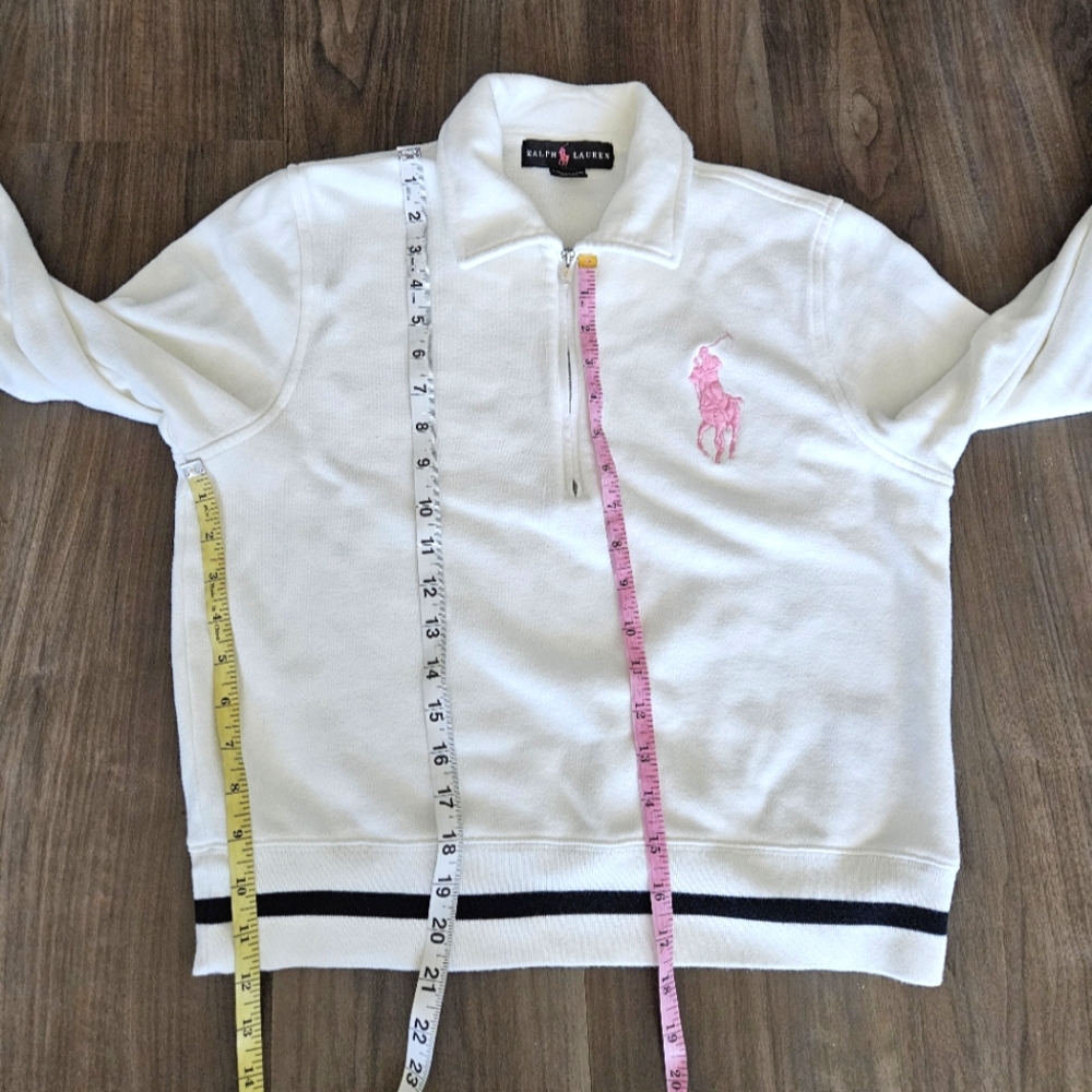 RL BLACK LABEL - Pink Polo Sweatshirt White - Picture 13 of 13